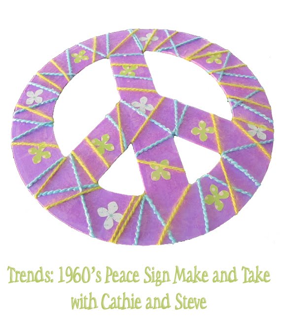 Trends: Peace Sign make and take at CHA Craft Super Show - CATHIE