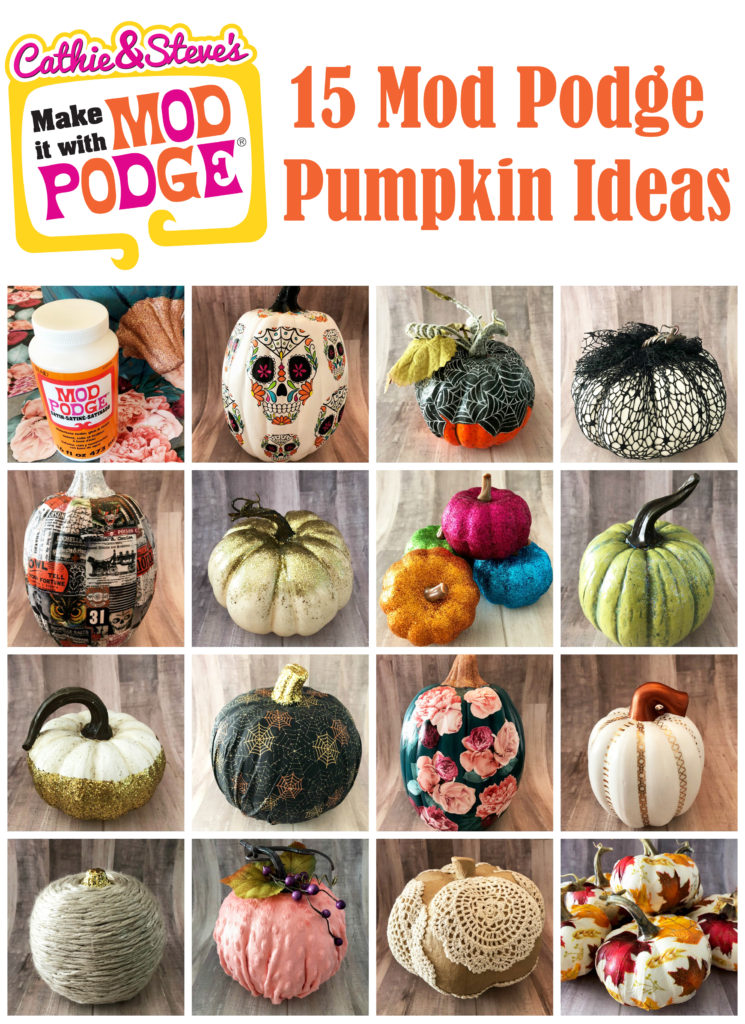 Mod Podge Pumpkin Makeover Crafts Cathie Filian