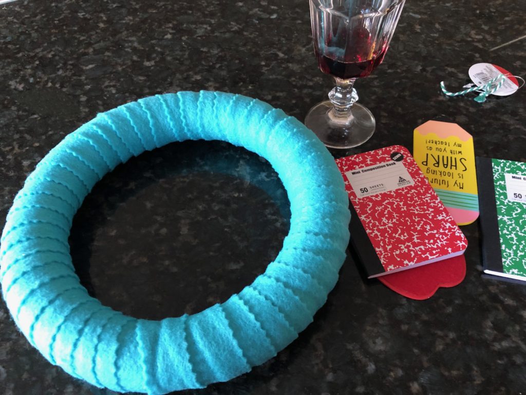 Back to School Wreath with Felt and Dollar Bin Items - CATHIE FILIAN's  Handmade Happy Hour