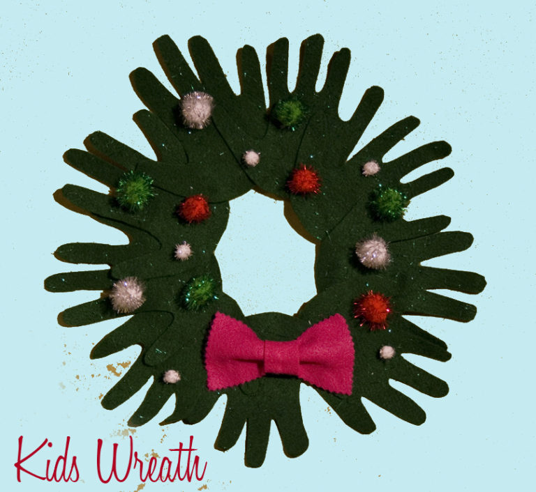 Felt Handprint Wreath that Kids Can Make for the Holidays - CATHIE ...