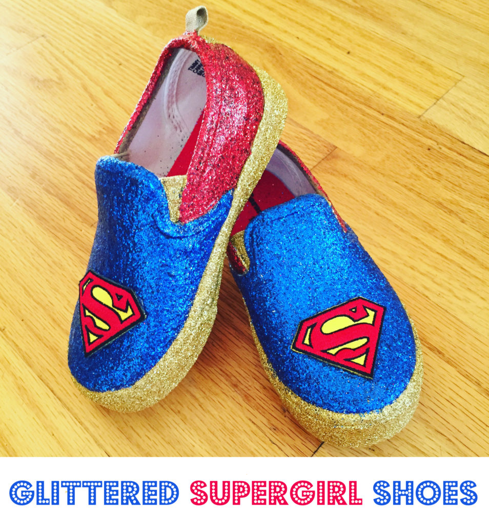 Supergirl Glitter Shoes 