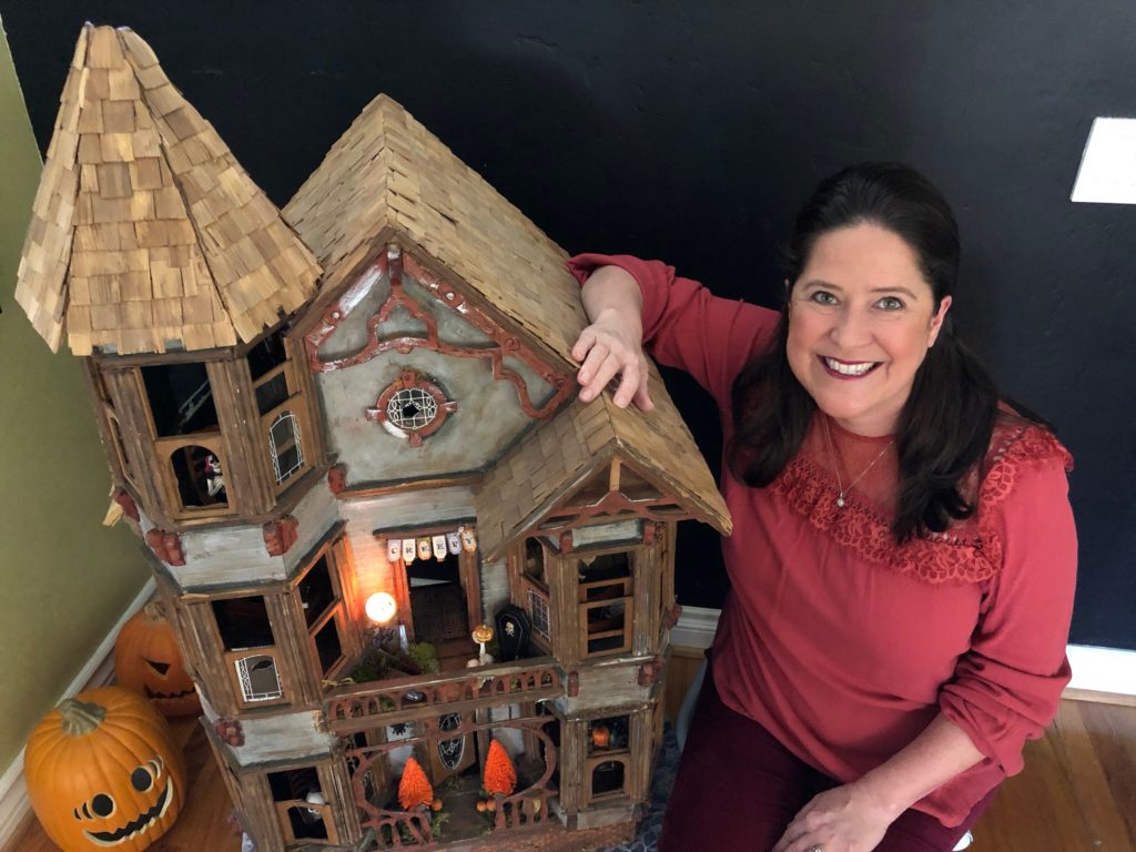 My Haunted Dollhouse Tour for Halloween CATHIE FILIAN s Handmade Happy Hour