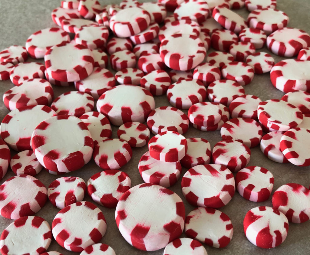 Peppermint Candy Polymer Clay Slices – REMA