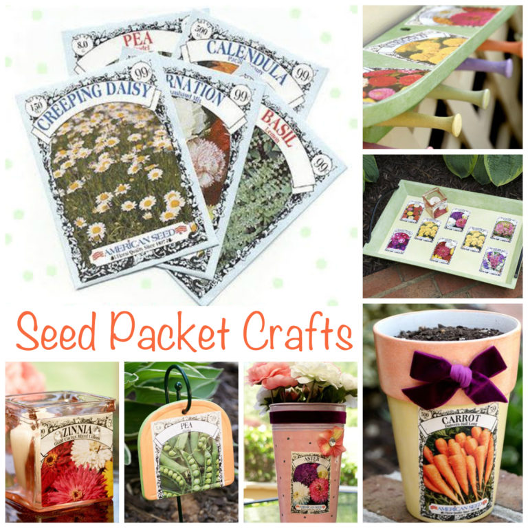 Seed Packet Garden Decor Crafts - CATHIE FILIAN's Handmade Happy Hour