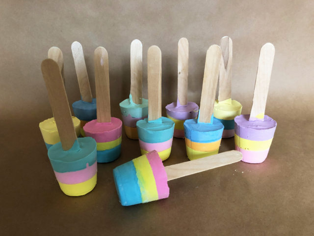 How to Make Popsicle Sidewalk Chalk - CATHIE FILIAN's Handmade Happy Hour