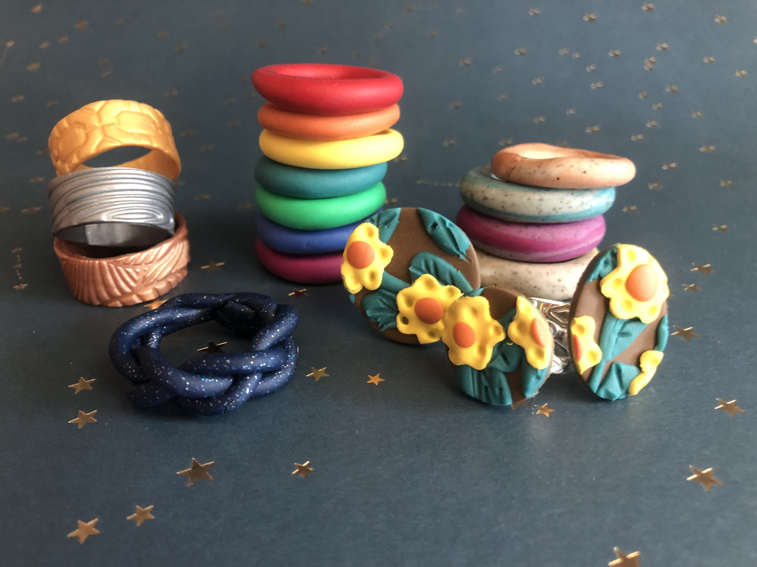 DIY Polymer Clay Rings – Fiesta4Ultd