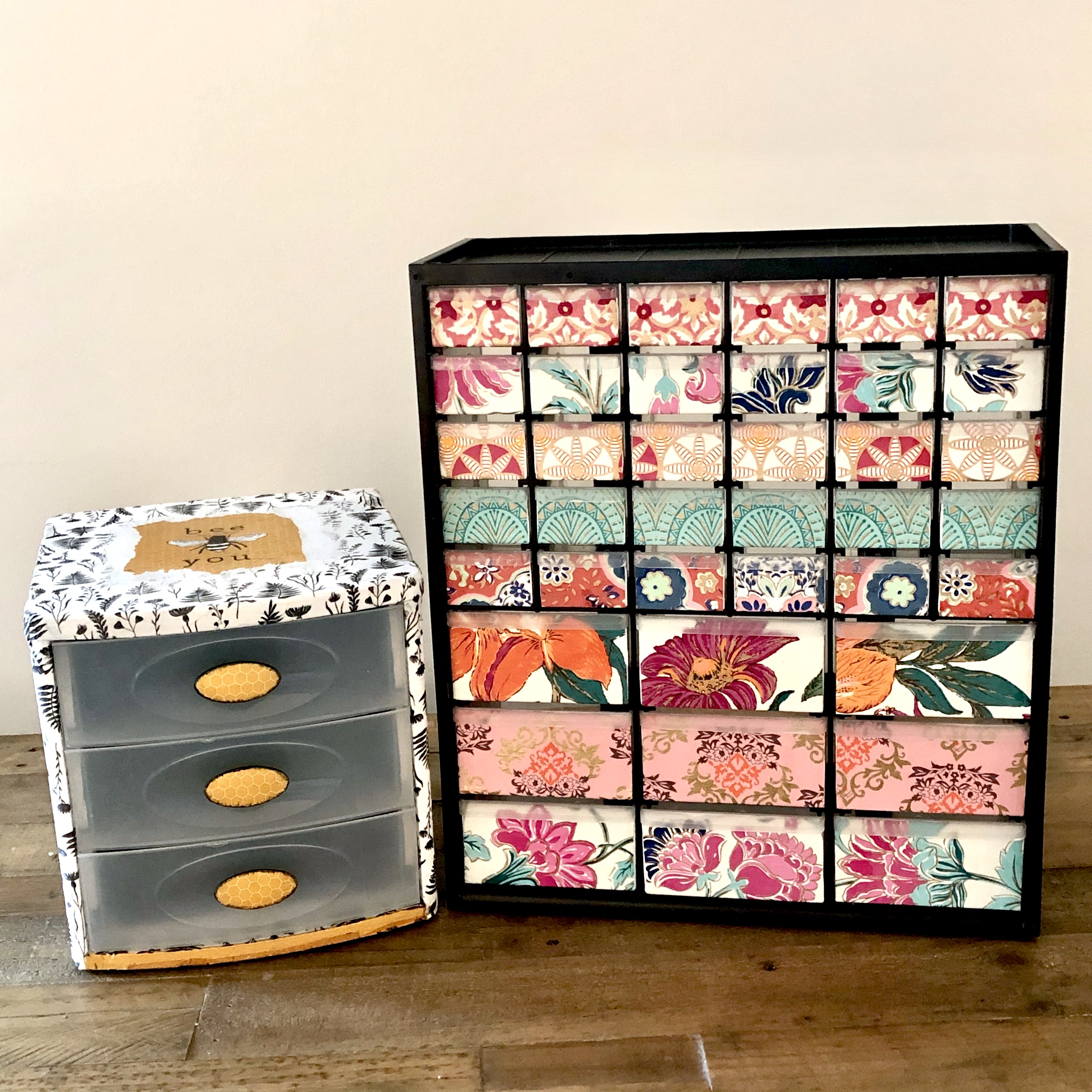 DIY Storage Ideas For Organizing - Decoupage Boxes · Artsy Fartsy Life