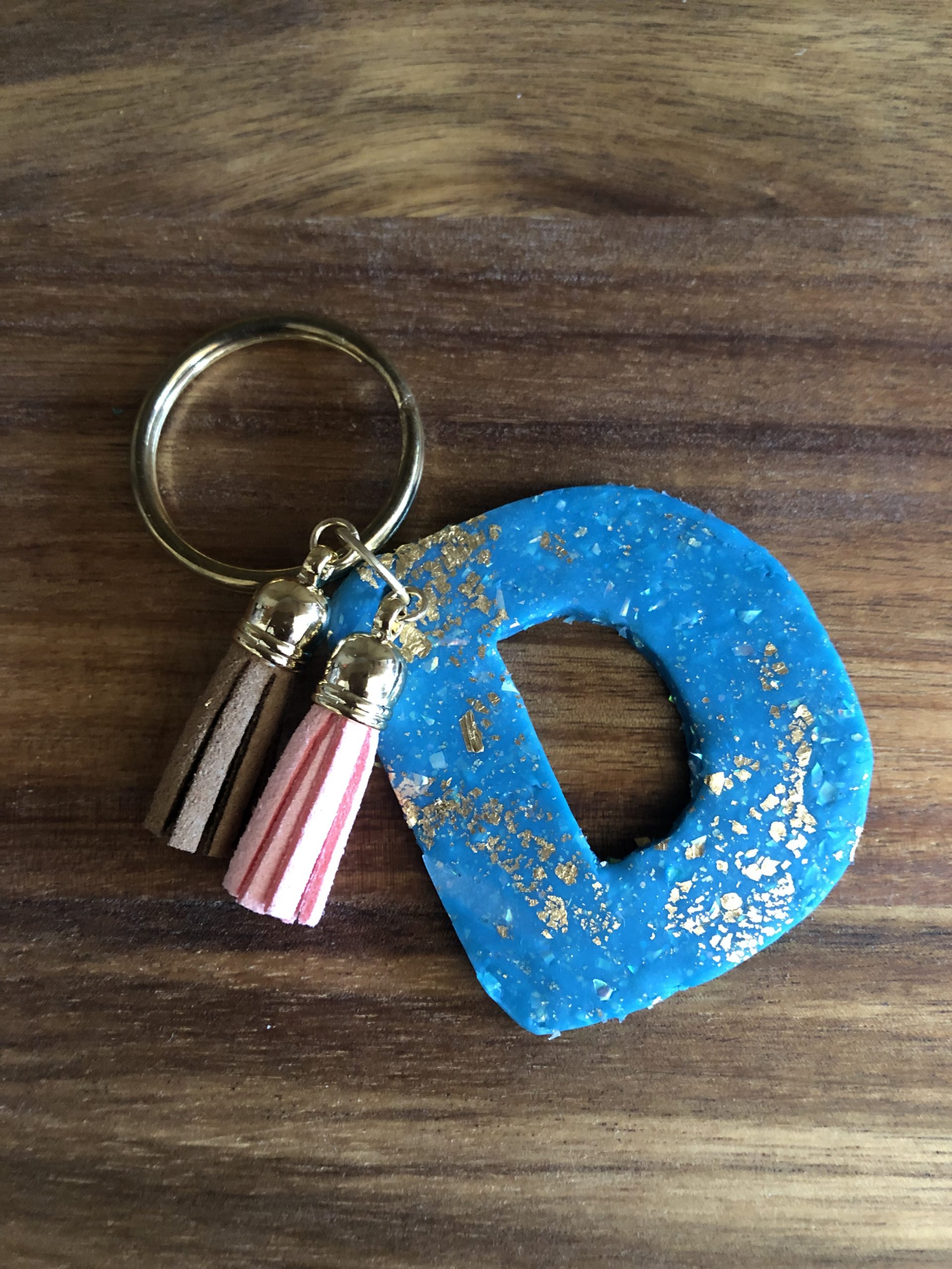 Diy hot sale letter keychain