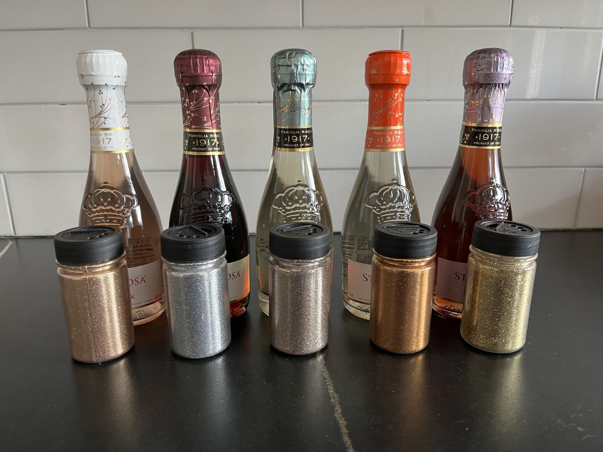 How to Glitter Wine Bottles with Mod Podge - CATHIE FILIAN's