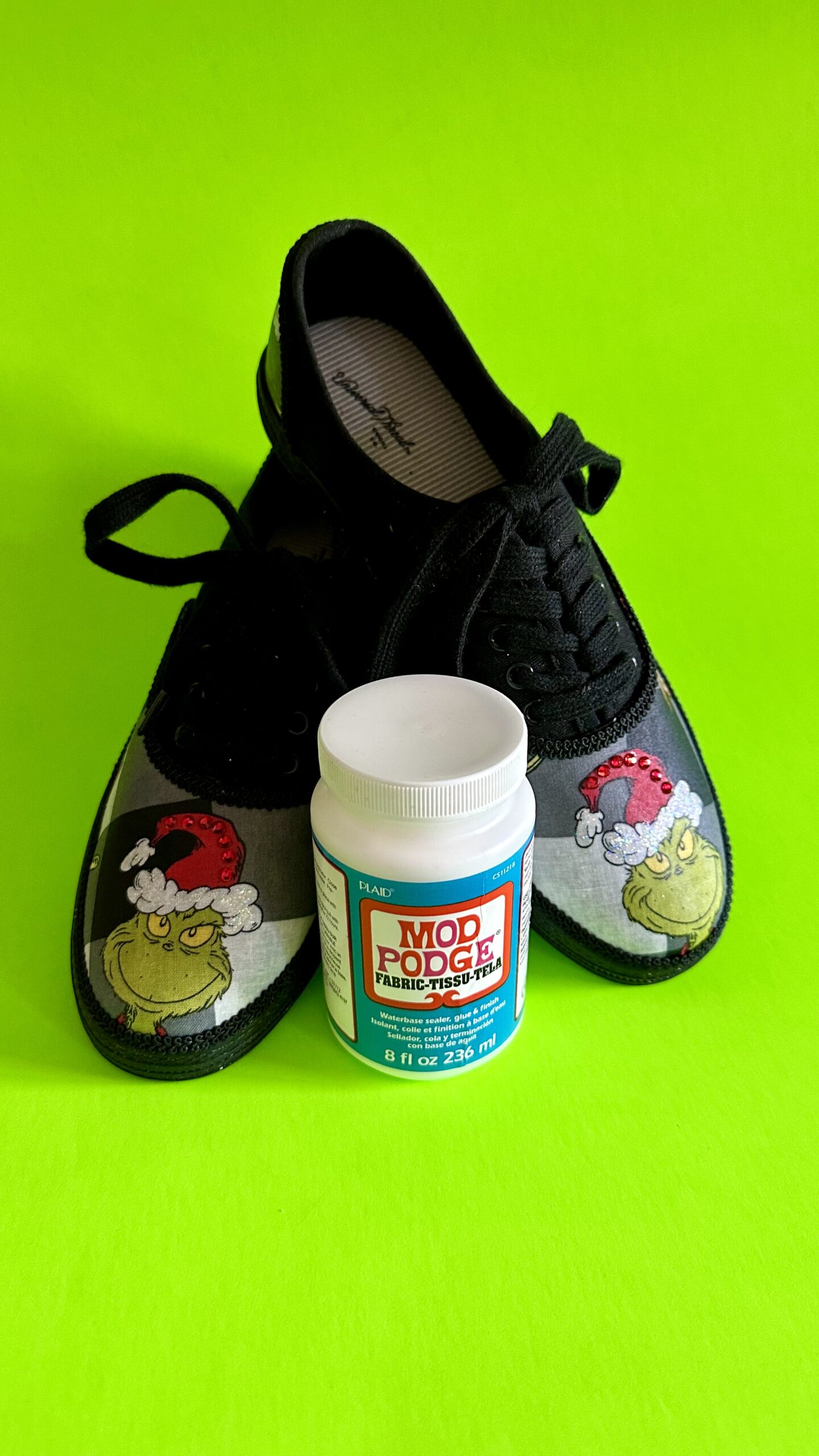 Fabric Covered Tennis Shoes made with Mod Podge - CATHIE FILIAN's Handmade  Happy Hour